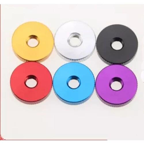 3pcs M4 Aluminum alloy flat knurled nut Hand screws nuts Screw knurleds Adjustment gauge