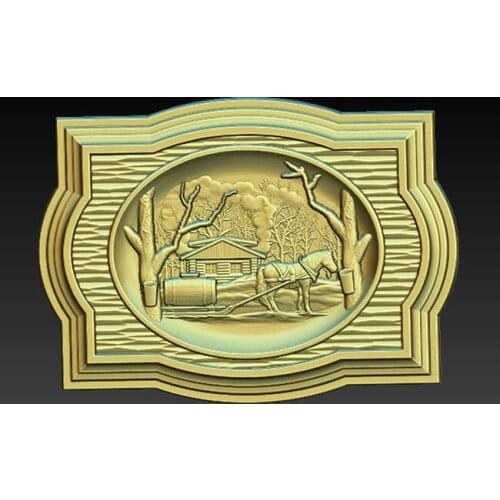 Deer 3D Relief Model in STL format home decoration CNC Router Carving Engraving Artcam aspire