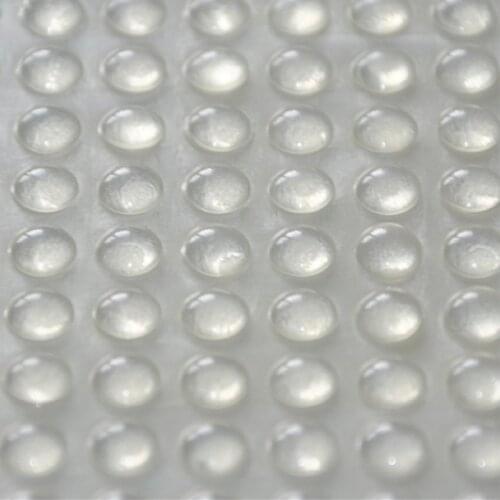 500pcs 7*1.5mm self adhesive soft clear anti slip bumpers silicone rubber feet pads high sticky silica gel shock absorber