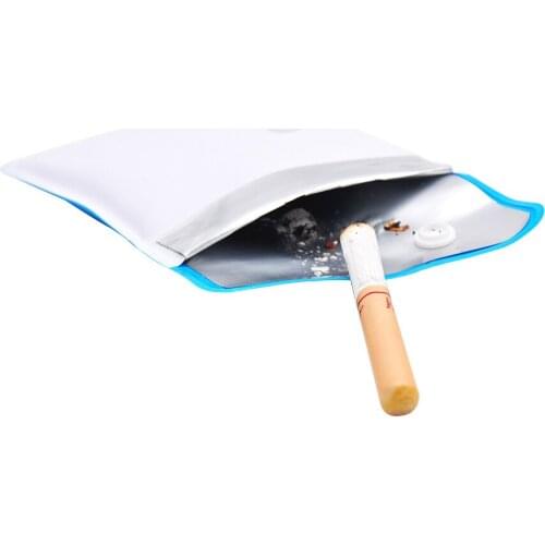 80mm 4 Colors PU Mini Ashtrays Bag Portable Pocket Ashtray Outdoor Smoking Cigar Ash Tray Smoking Waterproof washable