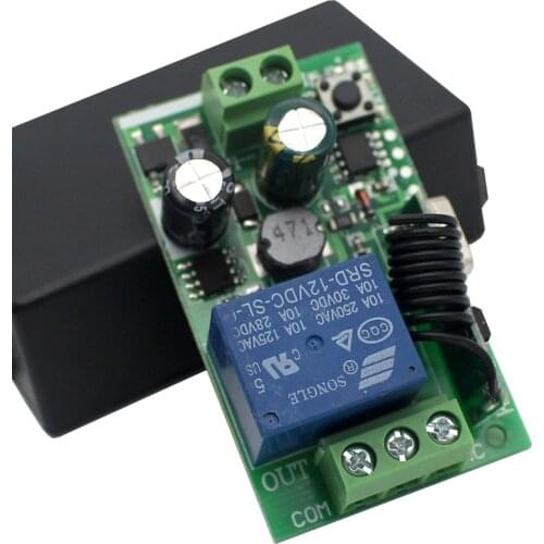 AC 250V 110V 220V 1CH 433Mhz Universal Wireless Remote Control Switch Relay Module Smart Receiver for garage door ,Motor