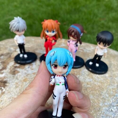 Bandai NEON GENESIS EVANGELION Ornaments Character Doll Series 6cm Shinji Ayanami Rei Asuka Langley Soryu Home Decoration Gifts