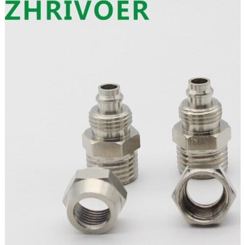 Trachea Quick screw connector copper pneumatic components Fast twist joint PC4 6 8 10 12mm Pipe Tube to M5 M6 1/8 1/4 3/8 1/2