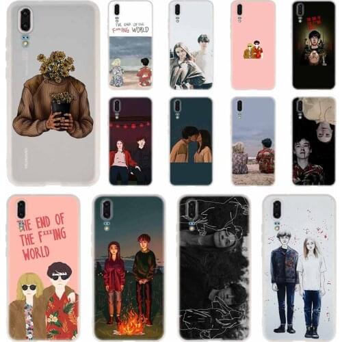 End fing fxxxing world art Phone Case For Huawei P40 P9 P10 P20 P30 Lite Cases Pro P Smart 2019 Cover Soft Cover