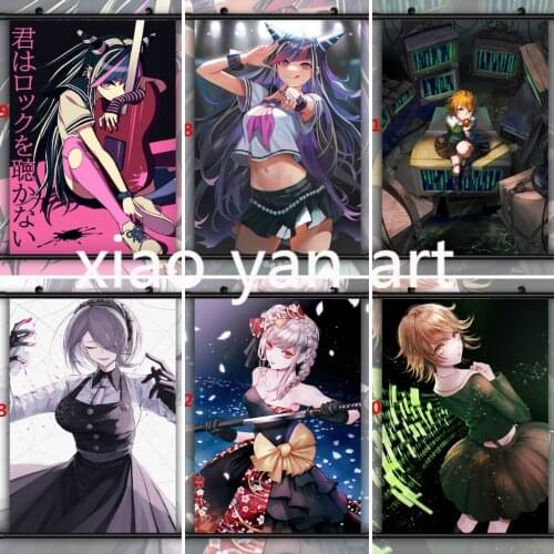 Danganronpa Fujisaki Chihiro Mioda Ibuki Diamond Painting Diamond Mosaic Cross Stitch Kits Full Diamond Embroidery Room Decor