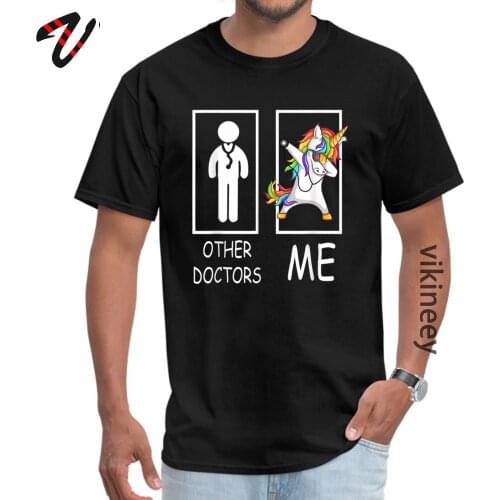 Other Doctors Dabbing Unicorn Men T Shirt Hip Hop 100% Cotton Mens T-shirts Cheap Classic Tees Camiseta Happy New Year