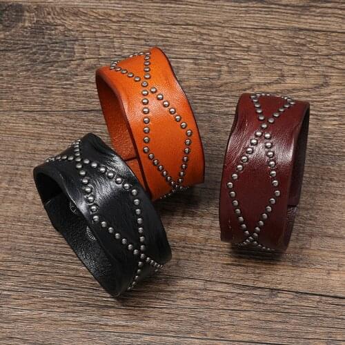 HTPUNKJU Wide Bracelets