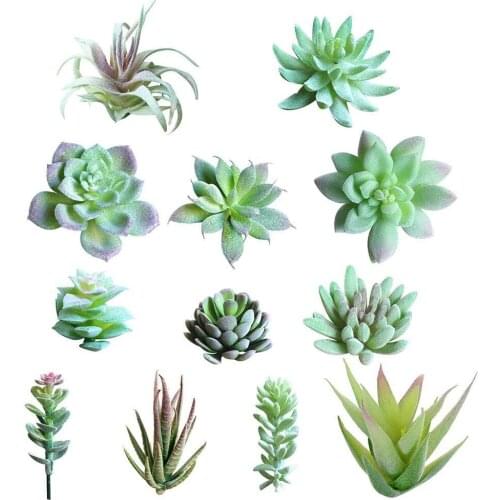 Planta Artificial flowers plants Flower Mini Fake Faux Succulent Plant home decoration Desk Bonsai Decor Accessories Ornaments