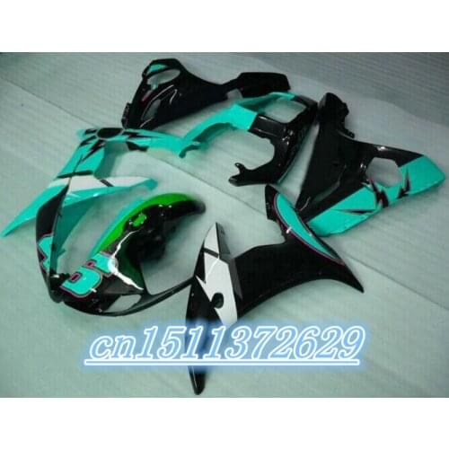 Dor-Fairing kit fit for YZF 2003-2005 R6 body kits YZF R6 03 04 05 high grade fairings green black D