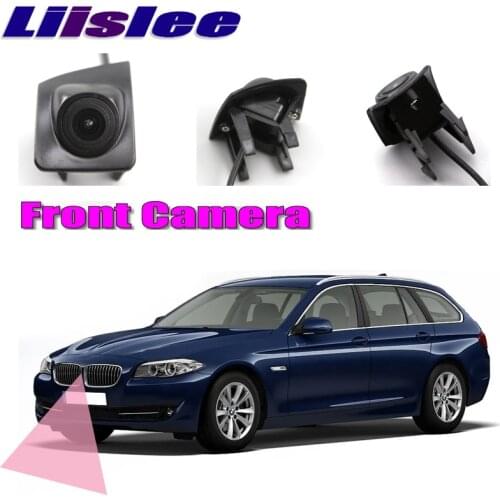 LiisLee Car Front Camera For BMW 5 Series F10 / F11 / F07 2010-2016 Hood Mesh Front Grille CAM DIY Manually Control Front Camera