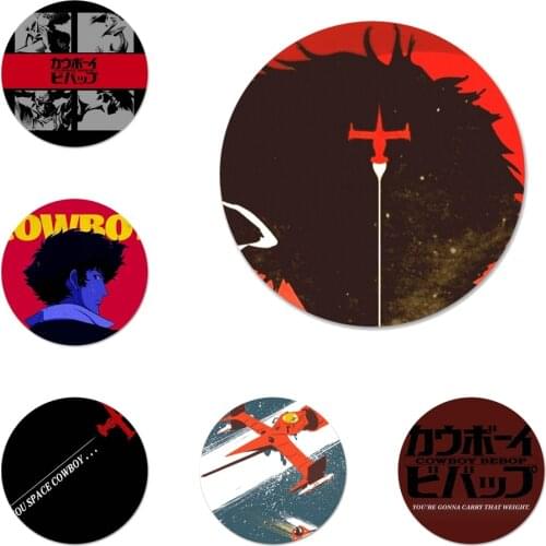 Cowboy Bebop See You Space Icons Pins Badge Decoration Brooches Metal Badges For Clothes Backpack Decoration 58mm