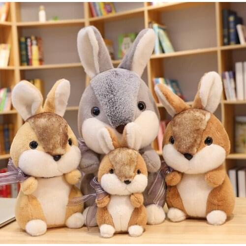 Cute Simulation Rabbit Bunny Toys Stuffed Lovely Lifelike Hare Animal Plush Doll For Kids Children Soft Pillow Nice Gift