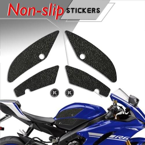 Motorcycle Non-slip Sticker Grips Protector Sticker Decal Gas Knee Grip Tank Traction Pad decals For YAMAHA 17-18 YZF R6