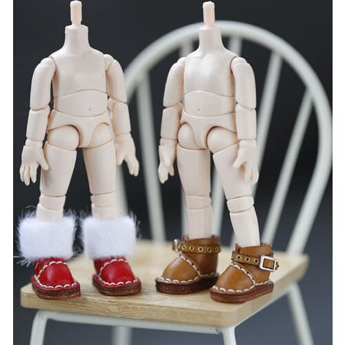Ob11 baby Molly BJD Piccodo plain GSC can wear two kinds of cow skin uggs doll shoes