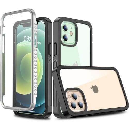 Shockproof Bumper Transparent Clear Phone Case For iPhone 12 11 Pro Max X XR XS Max 6 6S 7 8 Plus SE2 Protector Back Phone Cover