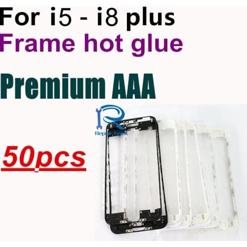 50pcs middle frame AAA Quality for iPhone 8 7 7G 6 6s plus 5 5c 5s front bezel with hot glue Replacement (25w25b)