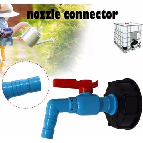 S60X6 IBC Tank Adapter To 1/2 Tap Replacement Valve Fittings Water Connector Coarse Thread Outlet17mm Standard UK And European