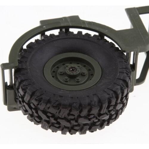 Military Truck Spare Tires 65mm Rubber Tyre wth Fuel Tanks for WPL 1/16 B36 B-36 B36K B36KIT RC Car DIY Accessories Parts
