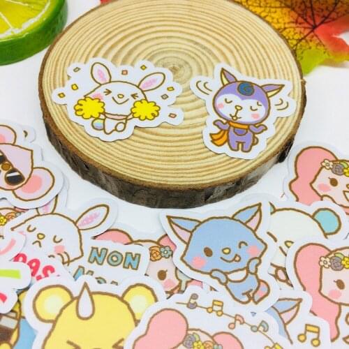 40 Pcs/lot cartoon animals Scrapbooking Stickers Car Case Waterproof Laptop Bicycle Notebook Backpack waterproof Sticker