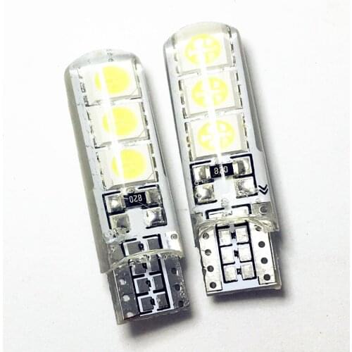 500pcs T10 Silicone Case 6 SMD 5630 LED Car Dome Light W5W 194 6LED 6SMD 5730 License Plate Light Wedge Lamp Parking Bulb 12V