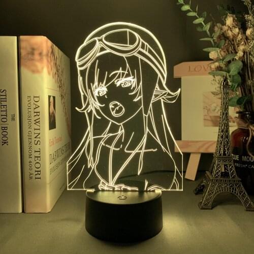 Anime 3D Led Colorful Night Light for Bedroom Decor Shape Light Kids Toys Gifts Nightlight Manga character 3d Lamp Holiday Gift