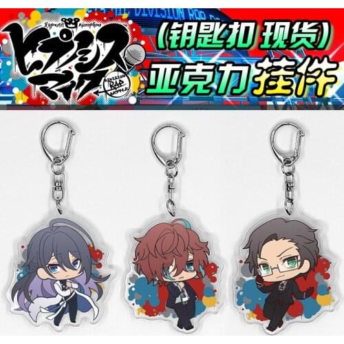 Anime Hypnosis Mic Division Rap Battle Kannonzaka Doppo Jinguji Jakurai Figure Keychain Acrylic Keyring Model Bag Pendant Toy
