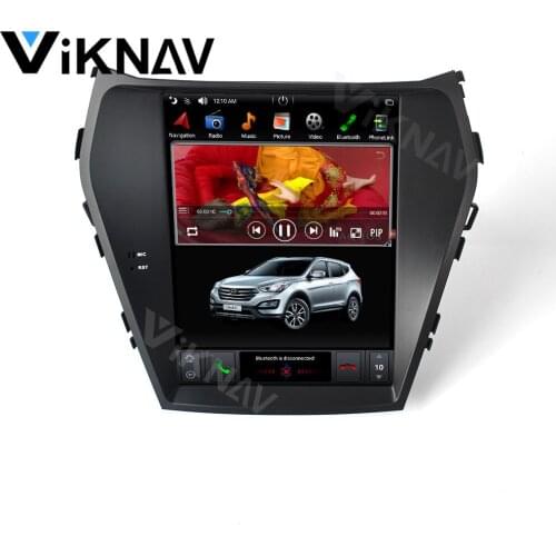 Car GPS navigator DVD player vertical screen for Hyundai IX45 Santa fe 2013-2018 auto stereo radio multimedia player 10.4 inch
