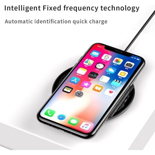 Fast Qi Wireless Charger for iPhone 12 Charger Pad Visible Element Wireless Charging Pad for Samsung S9 S10+ Note 9 10