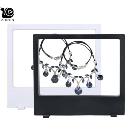 Jewelry Display Thick Bracelet Display Pearl Necklace Display Box Stand Banknote Photo Frame Display 7.87*7.08inch Jewelry Box