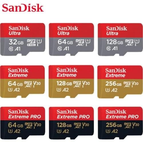 SanDisk Micro SD Card 16GB 32GB MicroSDHC Memory Card 64GB 128GB 256GB MicroSDXC EXTREME PRO V30 U3 4K UHD TF Cards