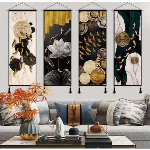 Flowers Canvas Painting Poster Wall Art Prints Pictures Wall Hanging Scroll Paintings for Living Room Bedroom Decor Aesthetic
