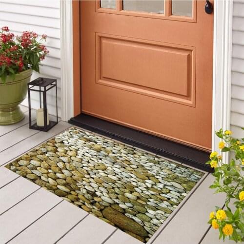 Stones Pattern Mat, Doormat,Home Decor,Wedding Gift,Personalized Doormat,Custom Family Mat,Animals here,Housewarming Gift