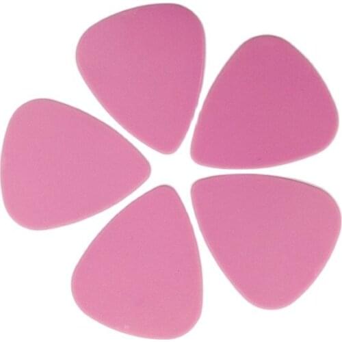 100pcs Nylon Matt Pink Guitar Picks Guitar Plectrum 0.46MM 0.71MM 0.96MM Thickness earrings pick DIY design guitar picks