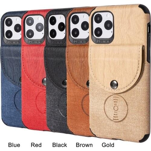 3D Soft Full Protectiver Lether Wallets Phone Case For iPhone 12 11 Pro Max SE 2020 X XR XS Max 6 7 8 Plus Card Soft Back Cover