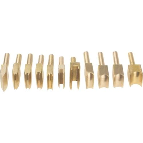 ABSF 11Pc Wood Burner Tips Set Pyrography Brass Wood Burning Tip for Wood Soldering Carving Embossing Woodburning Accessories