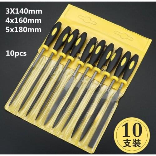 10pcs/set Needles File set for Glass Stone Jewelers Diamond Wood Carving Craft Sewing 3 Sizes Hand Files Tools