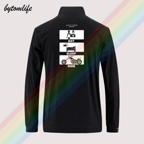 Honda Suzuki Yamaha Moto Slim Sport Jacket Mens Street Windbreaker Thin Jacket Mens Casual Back Printing Jacket Asian Size