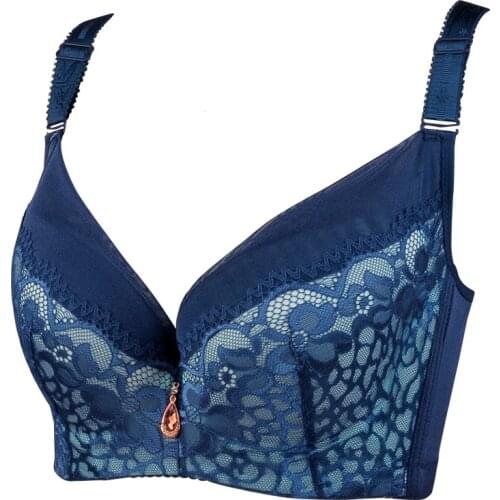 Plus size underwear for Women push up lace bralette bras ligerie women wide strap 95 C D E cup ultra boost Lady Bra Brassiere 90
