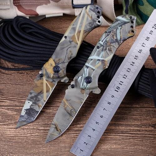 Folding Pocket Knife Outdoor Survival Tactical Knife Camping Hiking Combat Hunting Knives for self-defense EDC Fishing Tool