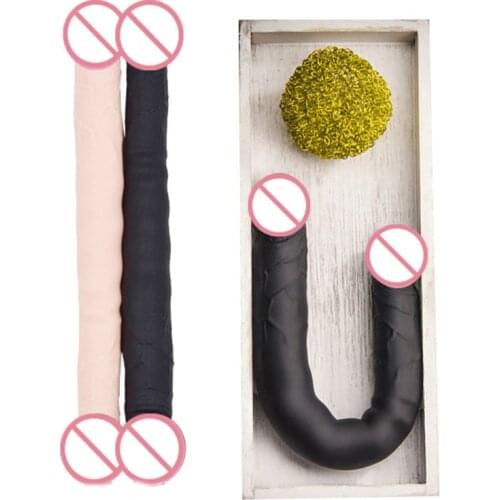 Super Long Double Dildos Artificial Penis Lifelike flexible Cock Vaginal Ass Massage Plug Sex Toys For Men Women Lesbian Gay