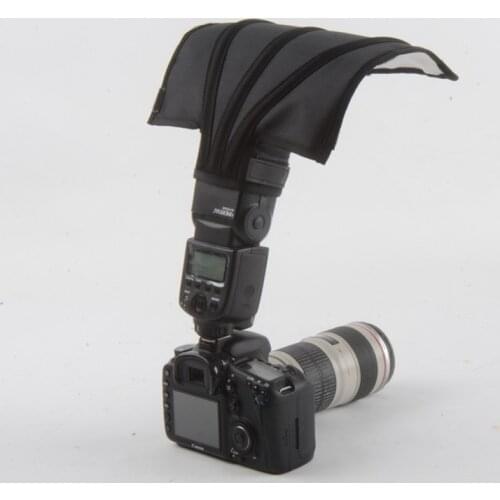 Universal cloth Flash Light Foldable Reflector Snoot beam Softbox Diffuser Bender Tube for Canon Nikon Yongnuo pentax flashgun