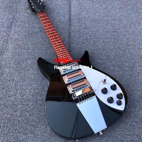 Top grade 325 electric guitar, black paint. Korean accessories, imported bridge, rosewood fingerboard, postage