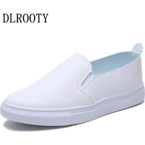 Women Flats Shoes Loafers Shallow Slip On 2019 Summer Autumn Fashion Round Toe Platform Sweet Casual Solid Comfortable