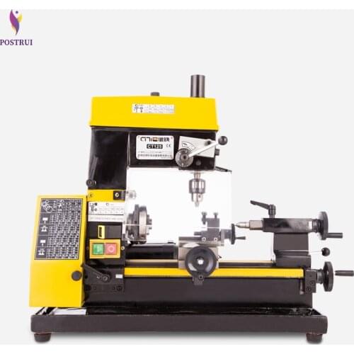 CT125 Mini Lathe Drilling And Milling Machine Mini Lathe Tool Teaching Machine Multi-tool Lathe Machine 220V 1PC