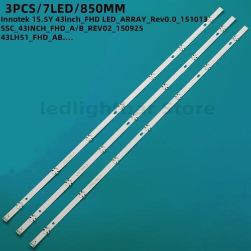 3-30pcs Led Backlight Strips for LG Innotek 15.5Y 43inch_FHD SSC_43INCH_FHD_A 43LH51_FHD_A SSC_43inch_FHD_A_REV02 43LH5100-CE