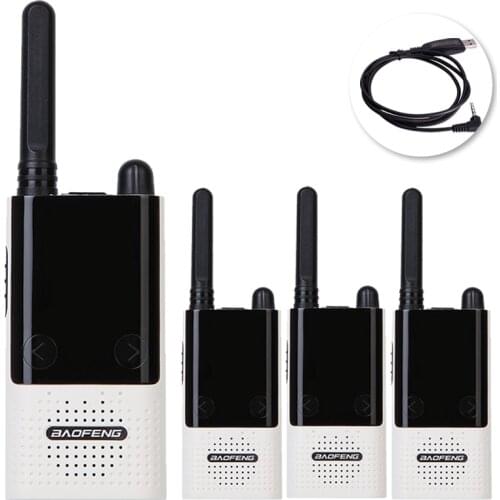 4PCS Baofeng BF-T9 PMR/FRS Walkie Talkie CB Ham Portable Two Way Radios BF T9 Hunting Ham Radios USB Cable