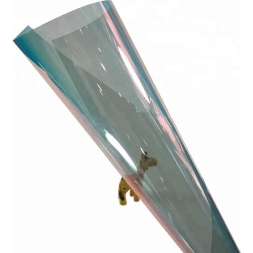 50cmX152cm Good quality Korea material Chameleon window solar light blue car tint film