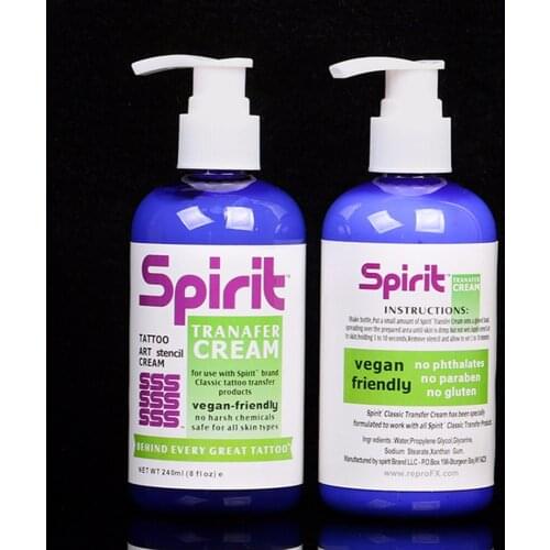 8Oz Professional Tattoo Transfer Gel Stencil Primer Stuff Cream Body Art Tools Safe Skin-friendly Mild Formula Stencil