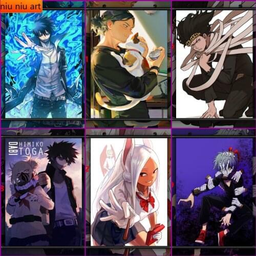 Boku No Hero Academia Anime Diamond Mosaic Diamond Painting Diamond Mosaic DIY Full Diamond Embroidery Living Room Home Decor