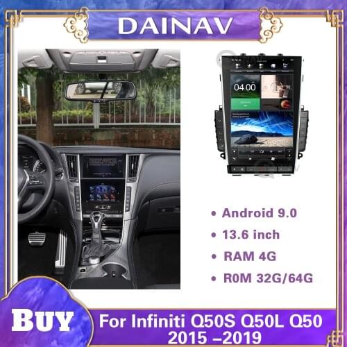 For Infiniti Q50S Q50L Q50 Q60 2015 2016 2017 2018 2019 Right Wheel Car Radio 2 Din Multimedia DVD Player GPS Navigation CARPLAY